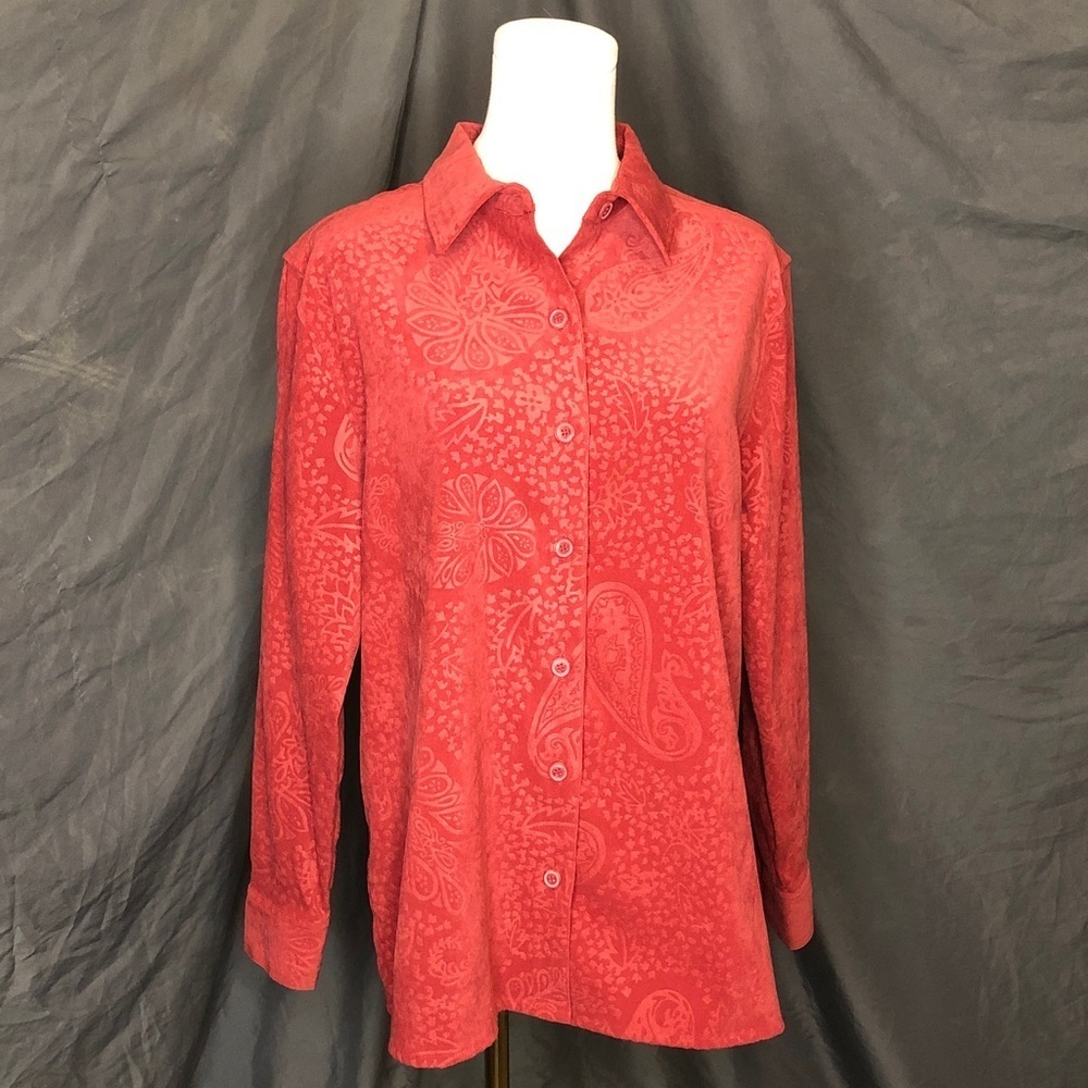 Paisley Blouse Salmon/Warm Pink